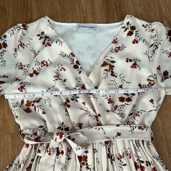 CITRUS & LEMON boho floral maxi dress, long sleeves - Picture 8 of 12